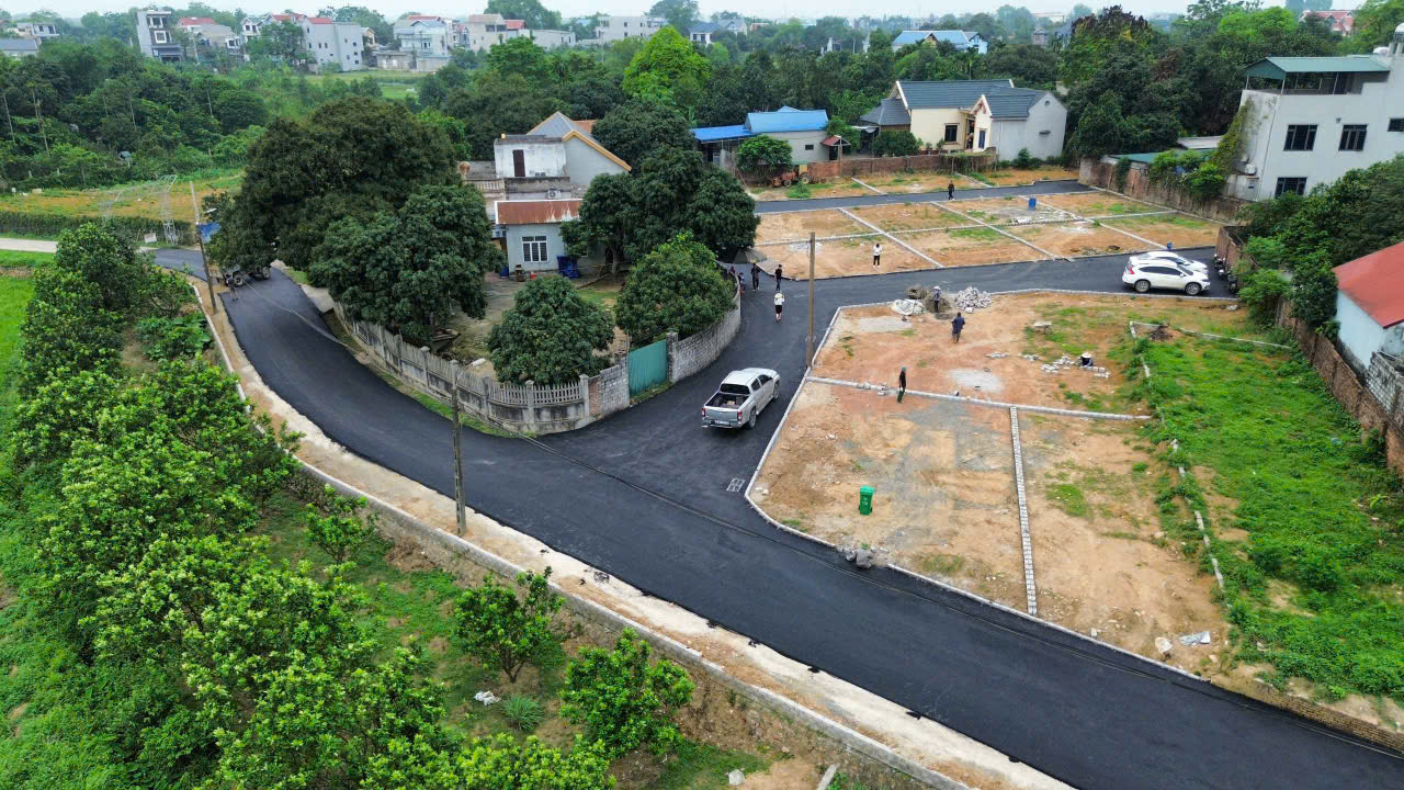 hàng f0 lô đất 80m trải nhựa apphan tại đông Sơn, chương mỹ gần ql6, khu đấu giá đông sơn - Ảnh 1